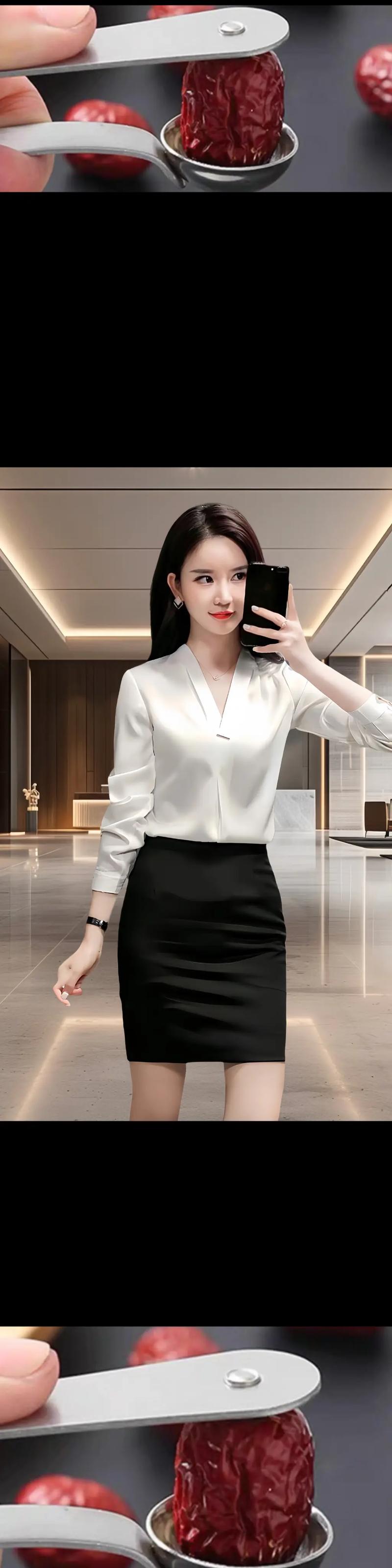 白色寸衫裙怎么搭配