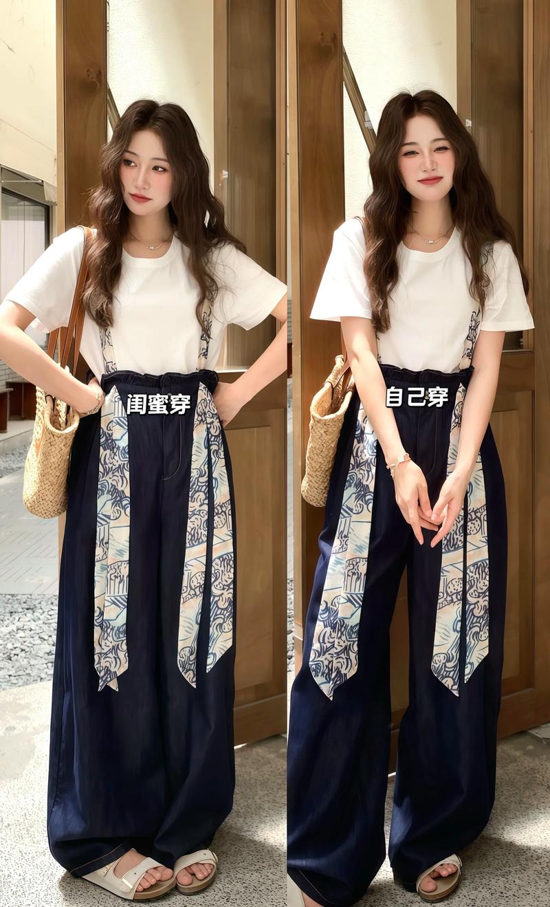 t恤背带裤怎么搭配