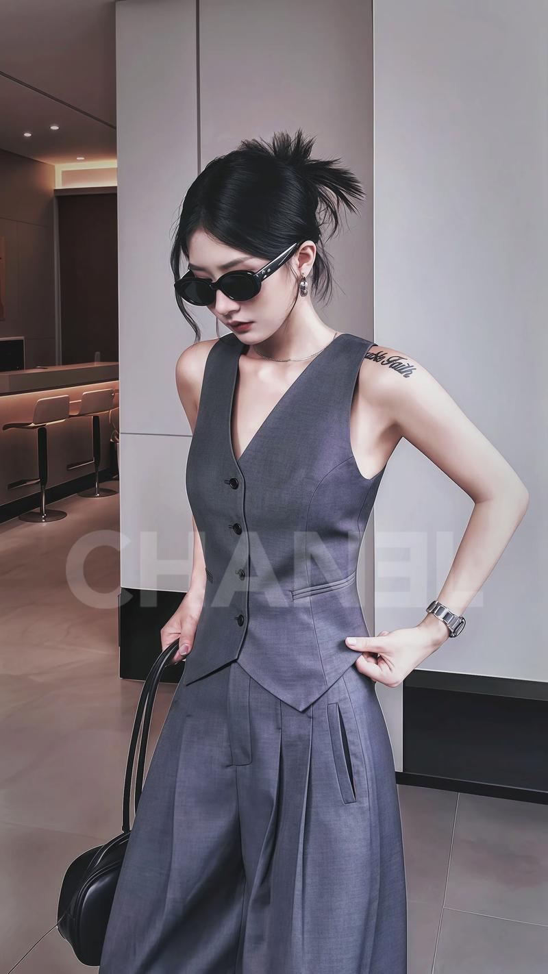 小款马甲怎么搭配衣服好看吗