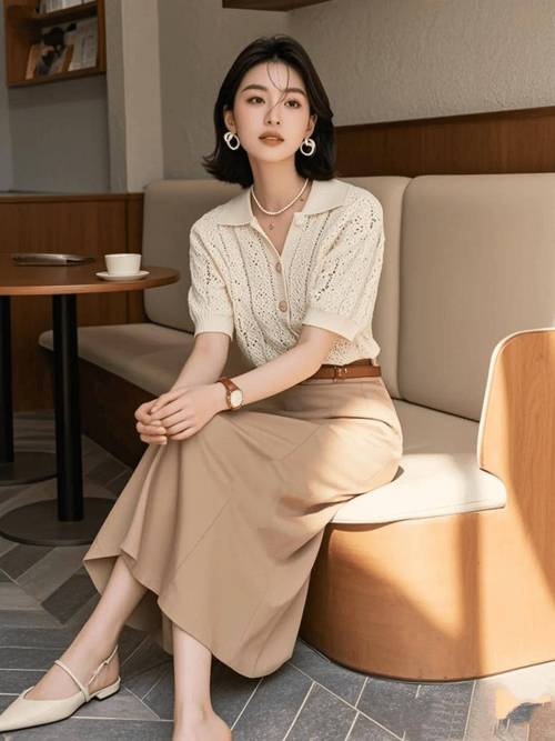卡其色裙子配什么上衣