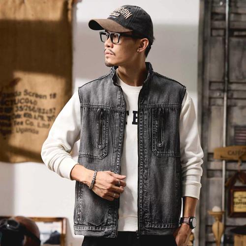 无袖牛仔夹克怎么搭配图片