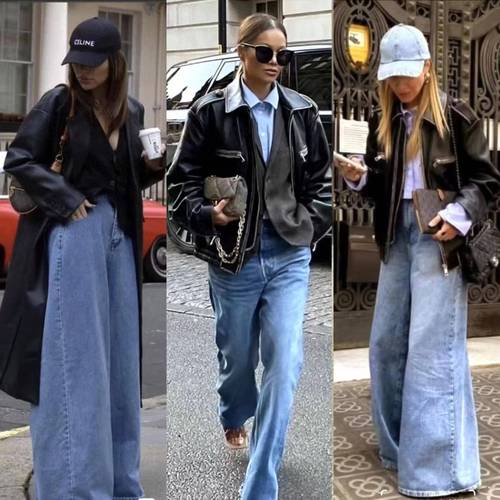 皮衣牛仔裤怎么搭配鞋子