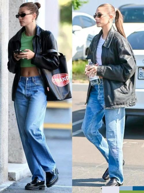 皮衣牛仔裤怎么搭配