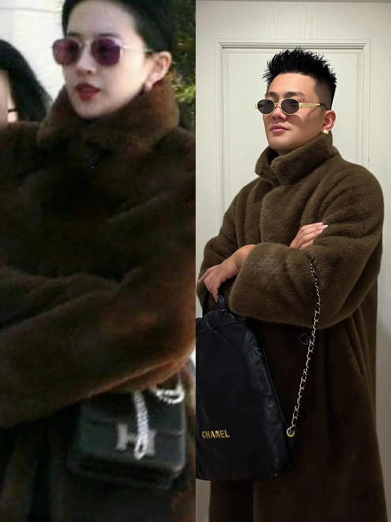 皮草夹克怎么搭配图片