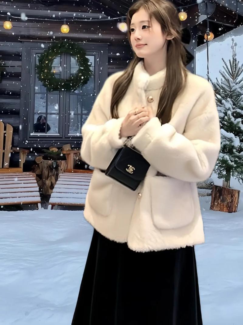 皮草夹克怎么搭配图片