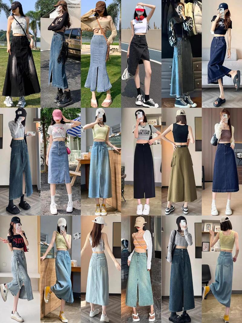 牛仔裙怎么搭配鞋图片