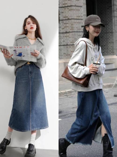 牛仔裙怎么搭配鞋图片