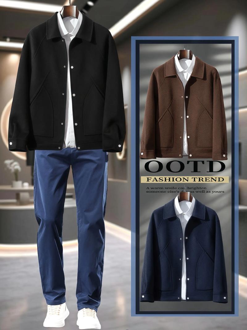 男生短款外套怎么搭配