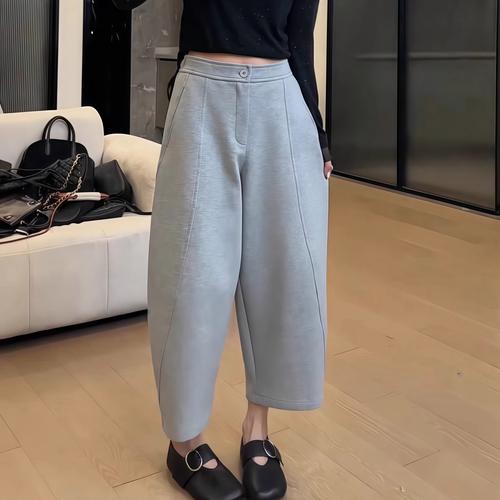 麻宽腿裤怎么搭配