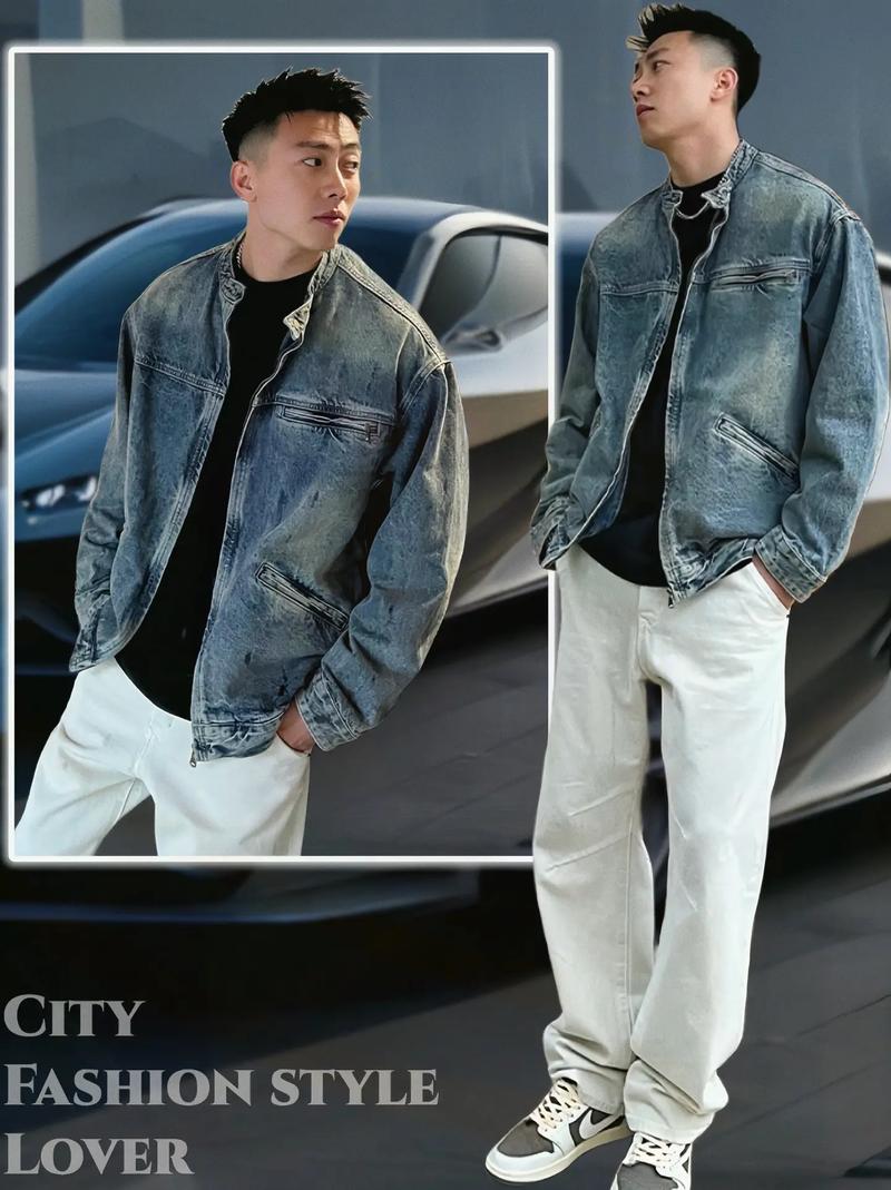 男牛仔衣搭配什么裤子