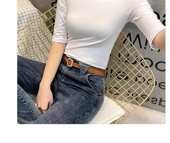 漏肩紧身上衣怎么搭配