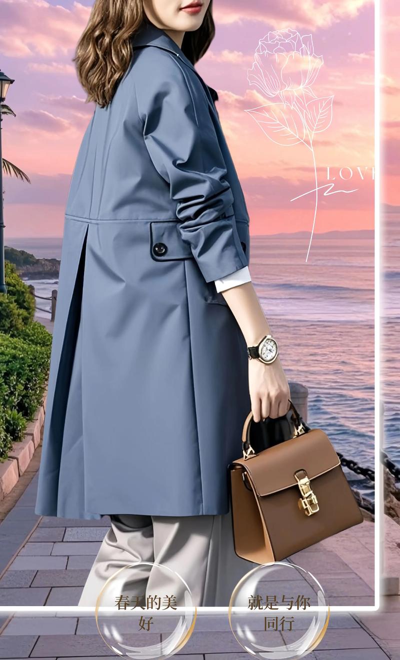 蓝色男士风衣怎么搭配