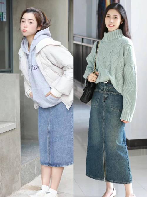 宽松牛仔裙怎么搭配