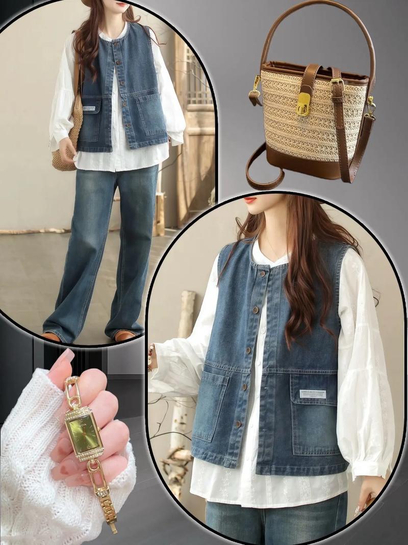 夹克坎肩怎么搭配