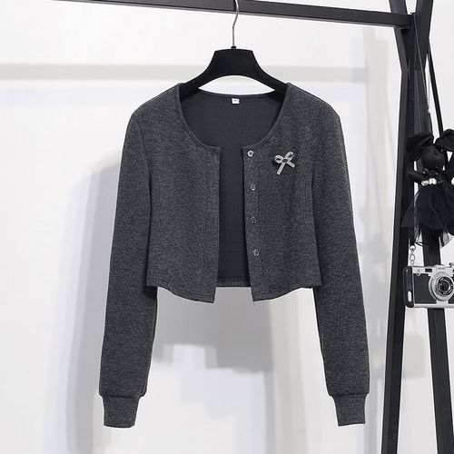 灰色毛背心裙怎么搭配