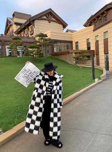 黑白长款外套怎么搭配图片大全