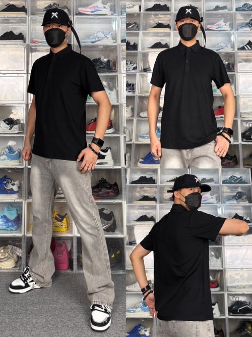 黑polo衫怎么搭配