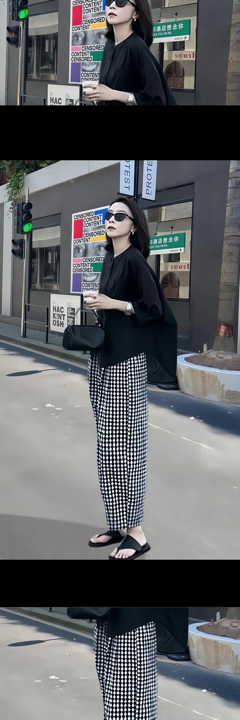 格子衣服怎么搭配裤子