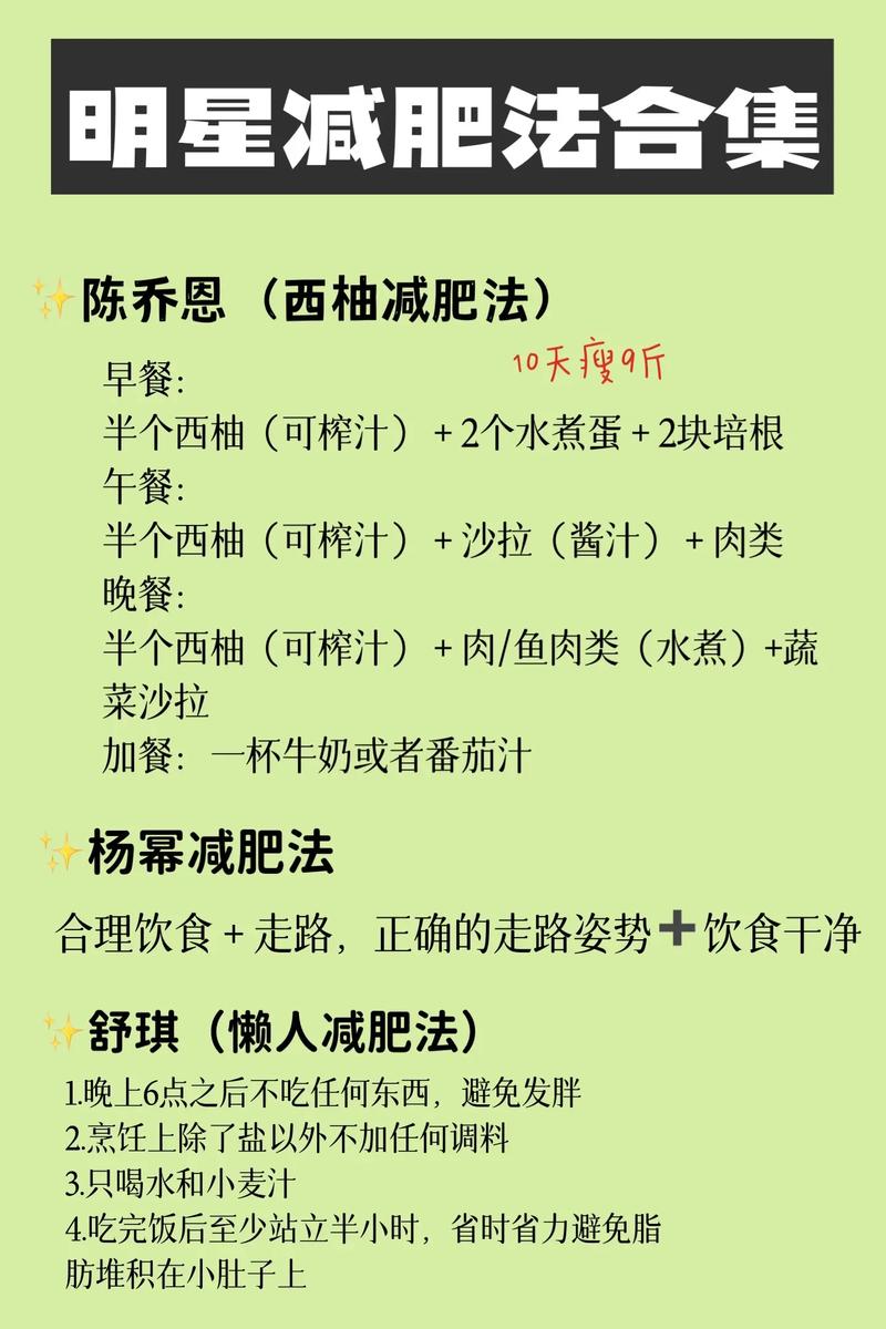 什么是加州明星减肥法