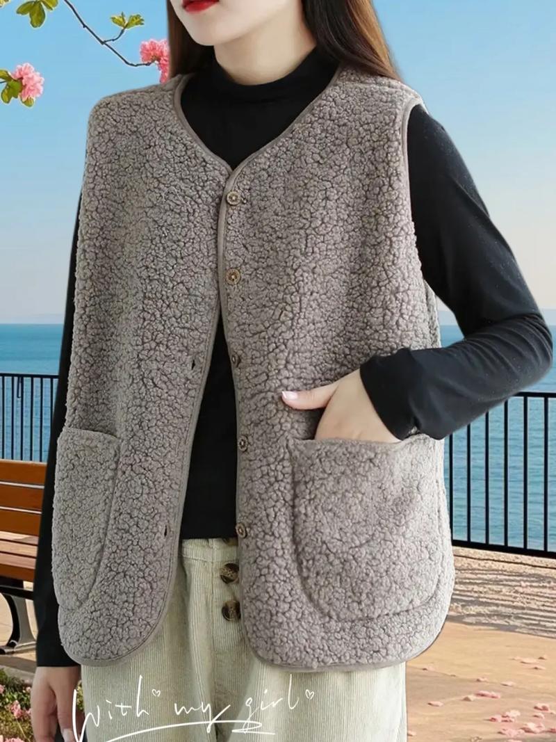 短款毛背心怎么搭配图片