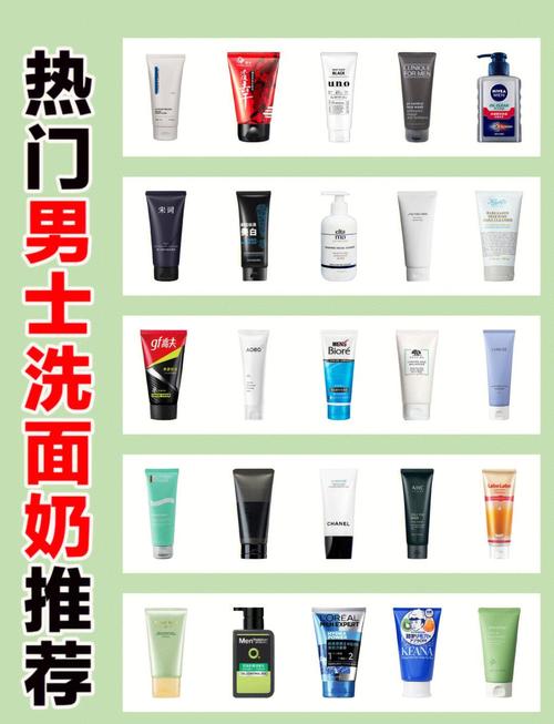 最新男士洗面奶排行榜
