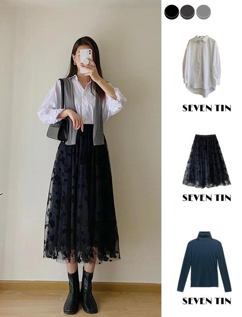 单层网纱裙怎么搭配