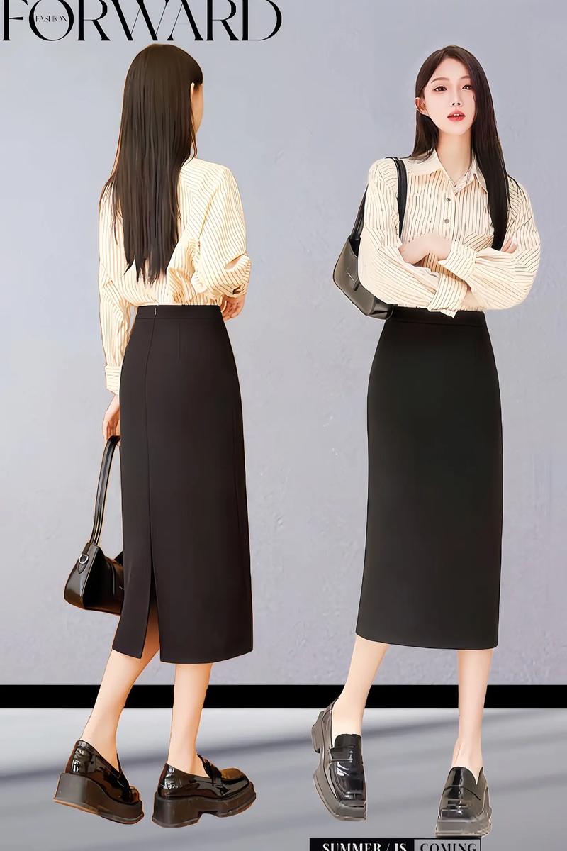 春季直筒裙怎么搭配