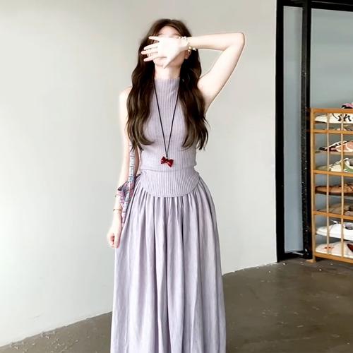 穿背心裙子怎么搭配图片