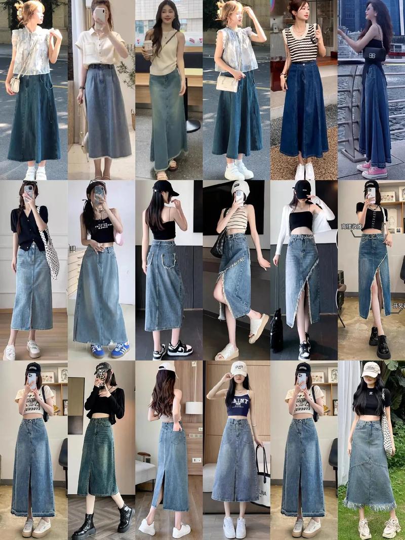 半身牛仔裙怎么搭配鞋