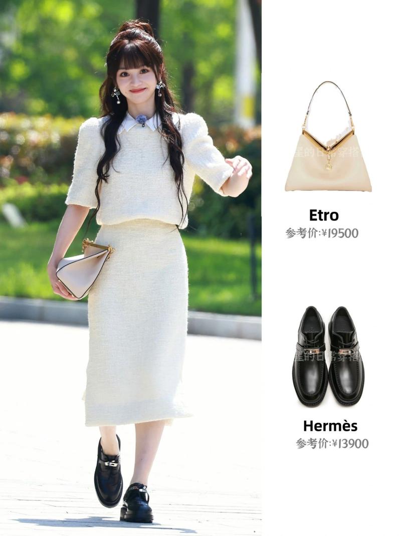 小香风套装配什么鞋子