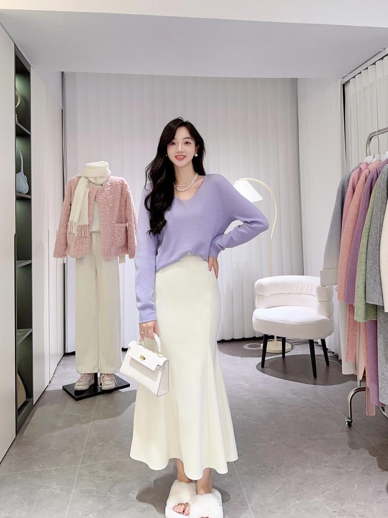 怎么搭配鱼尾裙