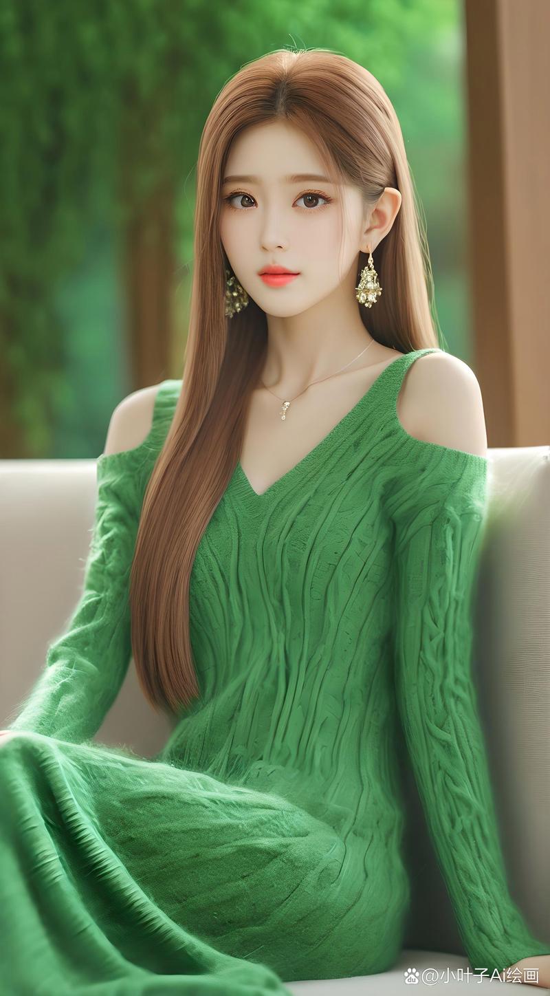 绿色毛衣配什么裙子