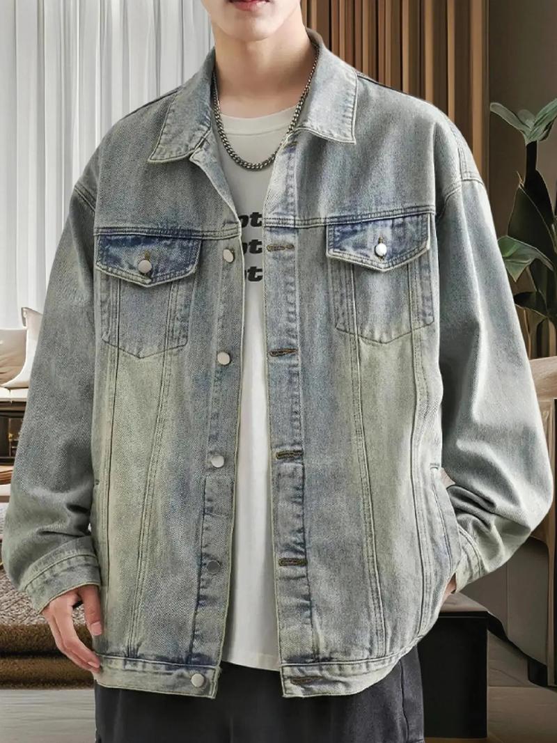 男生短牛仔外套怎么搭配图片