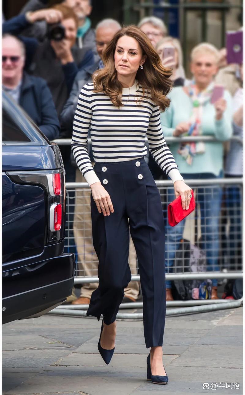 条纹高跟鞋怎么搭配图片大全