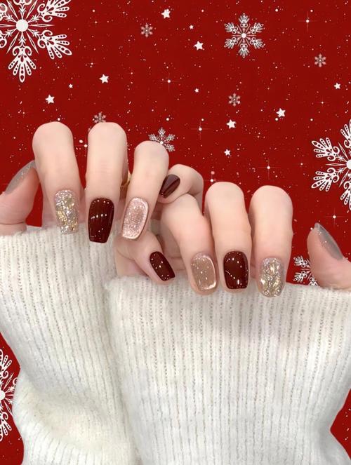 最新美甲2025红色