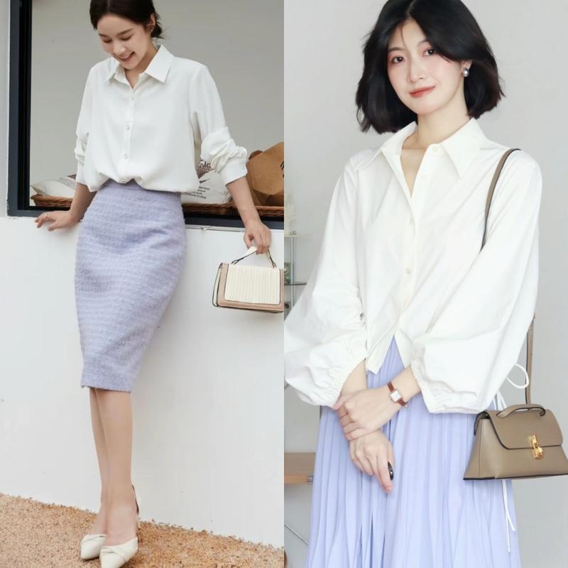 全白的衣服怎么搭配好看