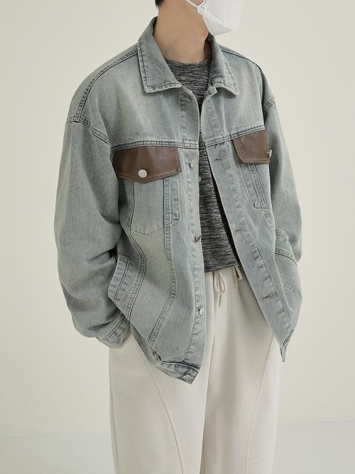 浅色牛仔夹克怎么搭配