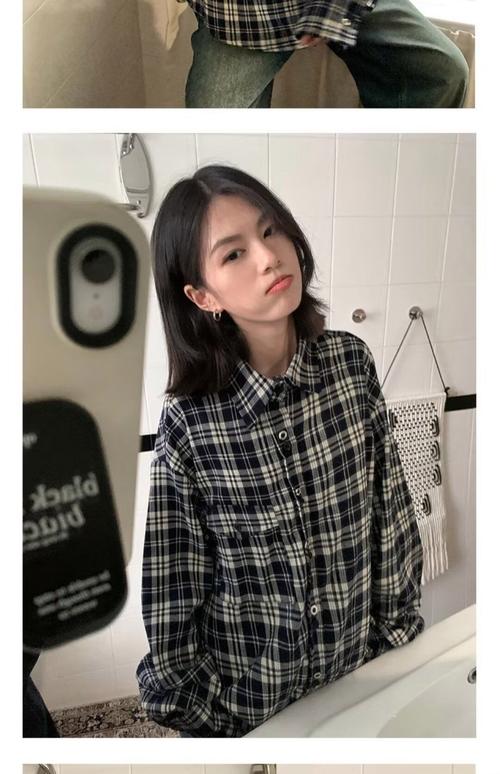 女黑白格子衬衫怎么搭配什么裤子好看吗