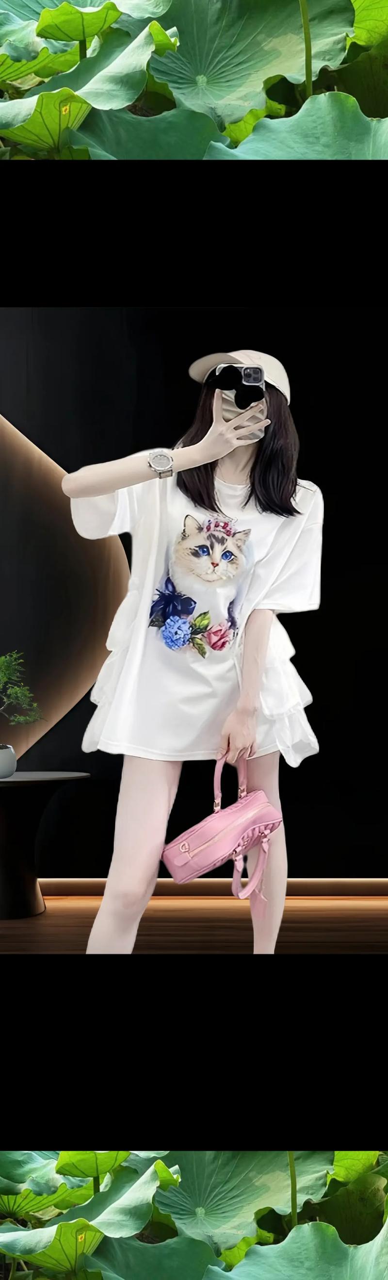 女孩宽松t怎么搭配