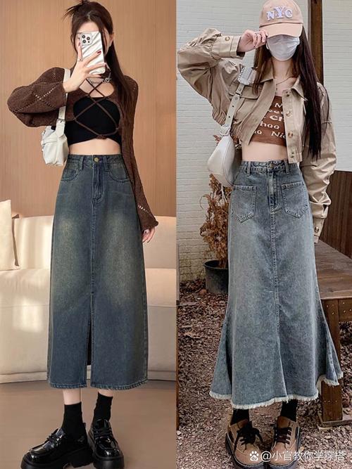 牛仔裤裙怎么搭配鞋子好看图片大全