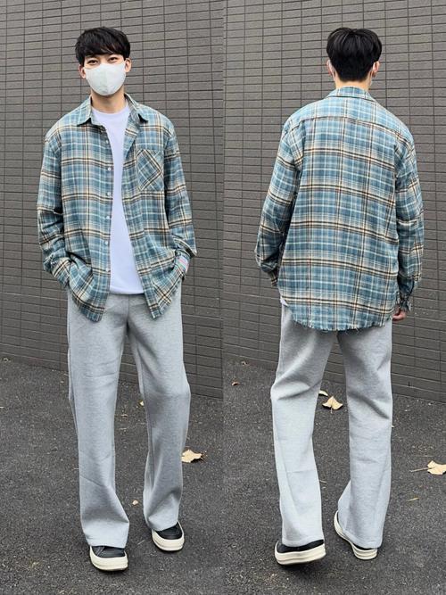 男生长裤怎么搭配衣服图片欣赏