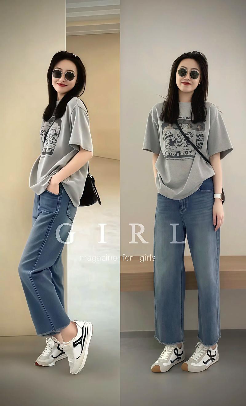 阔型短袖上衣怎么搭配