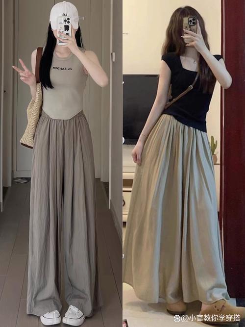 阔腿裤怎么搭配图