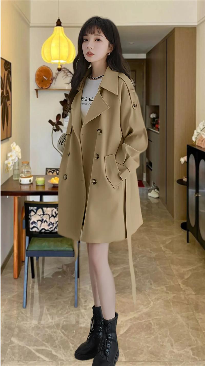 卡其色外衣怎么搭配