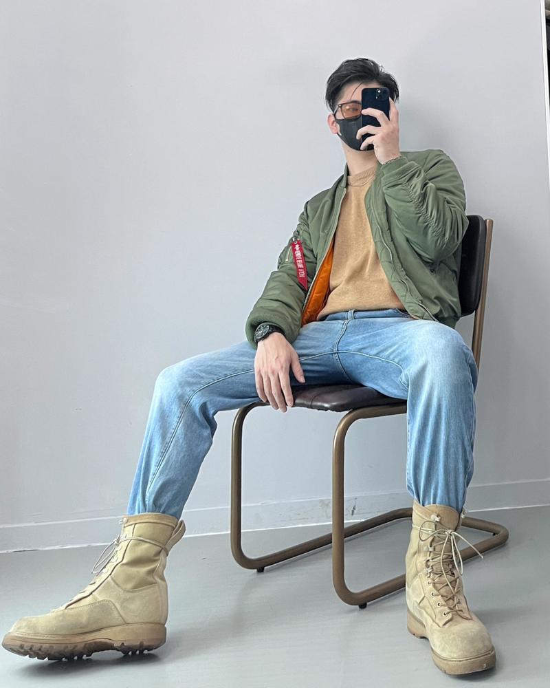 军靴和牛仔裤怎么搭配图片