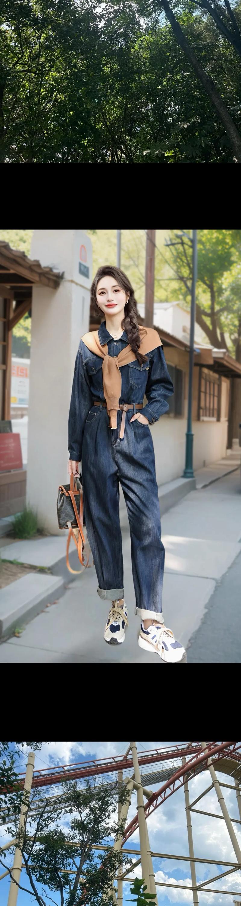 连体裤上衣长怎么搭配