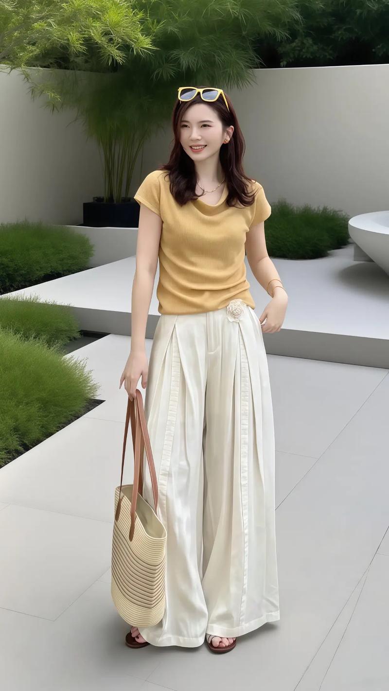 金色t恤怎么搭配图片大全