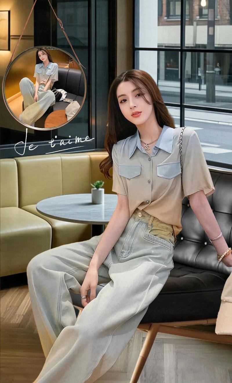 渐变衬衫怎么搭配