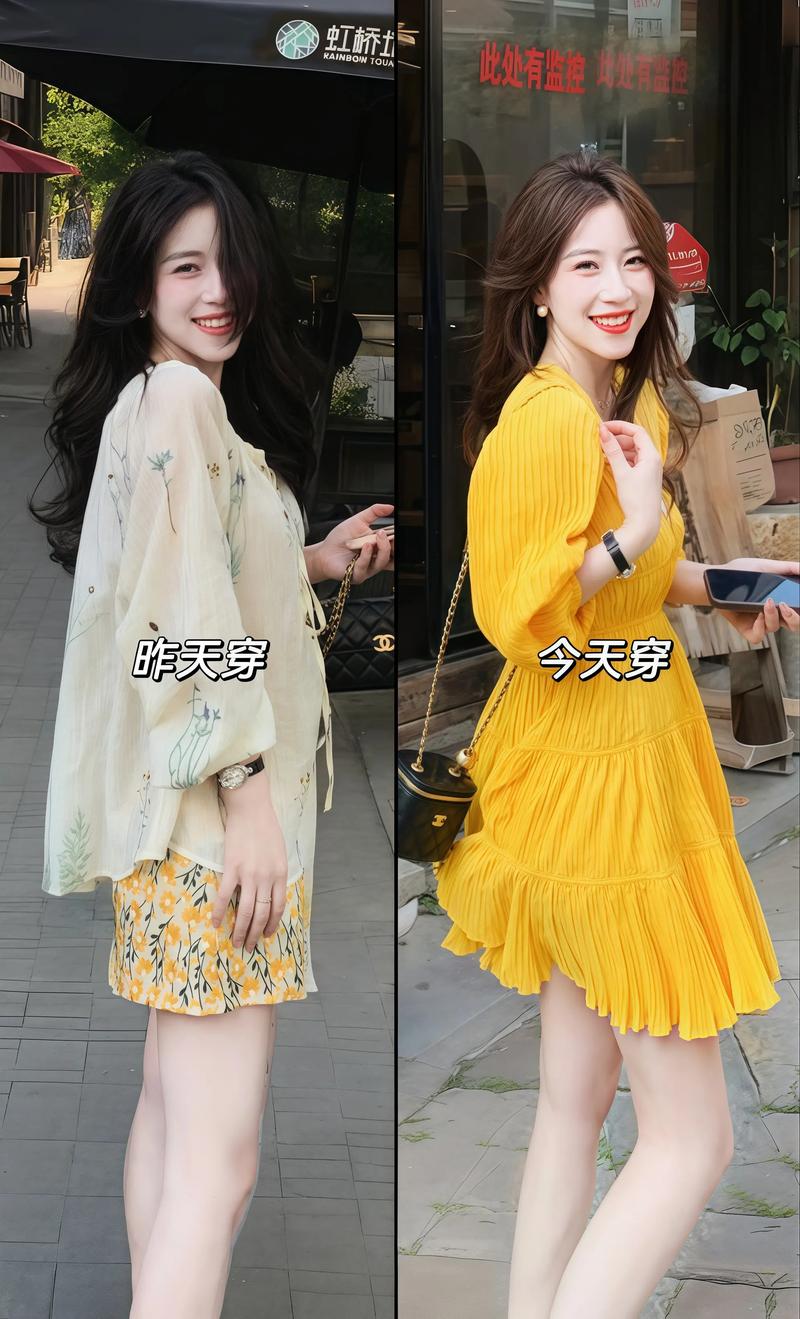 黄裙子怎么搭配图片