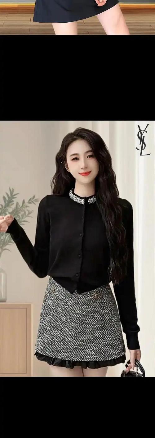 黑色的短裙怎么搭配衣服